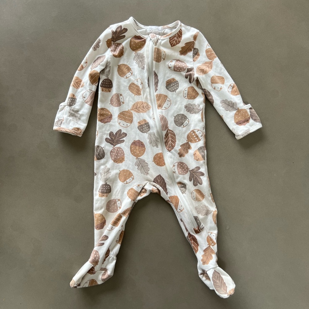 Angel Dear Autumn Acorn Footie Pajamas